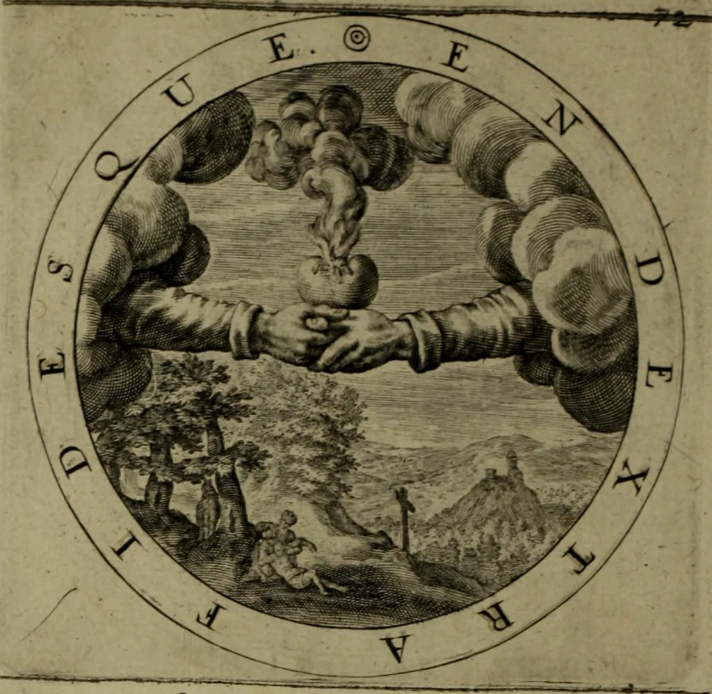 An illustration from A collection of emblemes, ancient and moderne : quickened vvith metricall illvstrations, both morall and divine, and disposed into lotteries, that instruction and good counsell may bee furthered by an honest and pleasant recreation, 1635, leaf 251