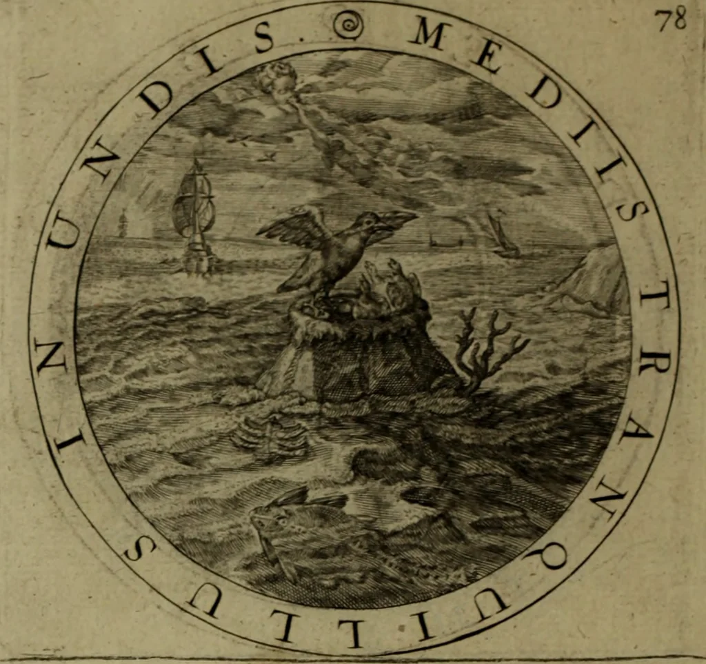An illustration from A collection of emblemes, ancient and moderne : quickened vvith metricall illvstrations, both morall and divine, and disposed into lotteries, that instruction and good counsell may bee furthered by an honest and pleasant recreation, 1635, leaf 257