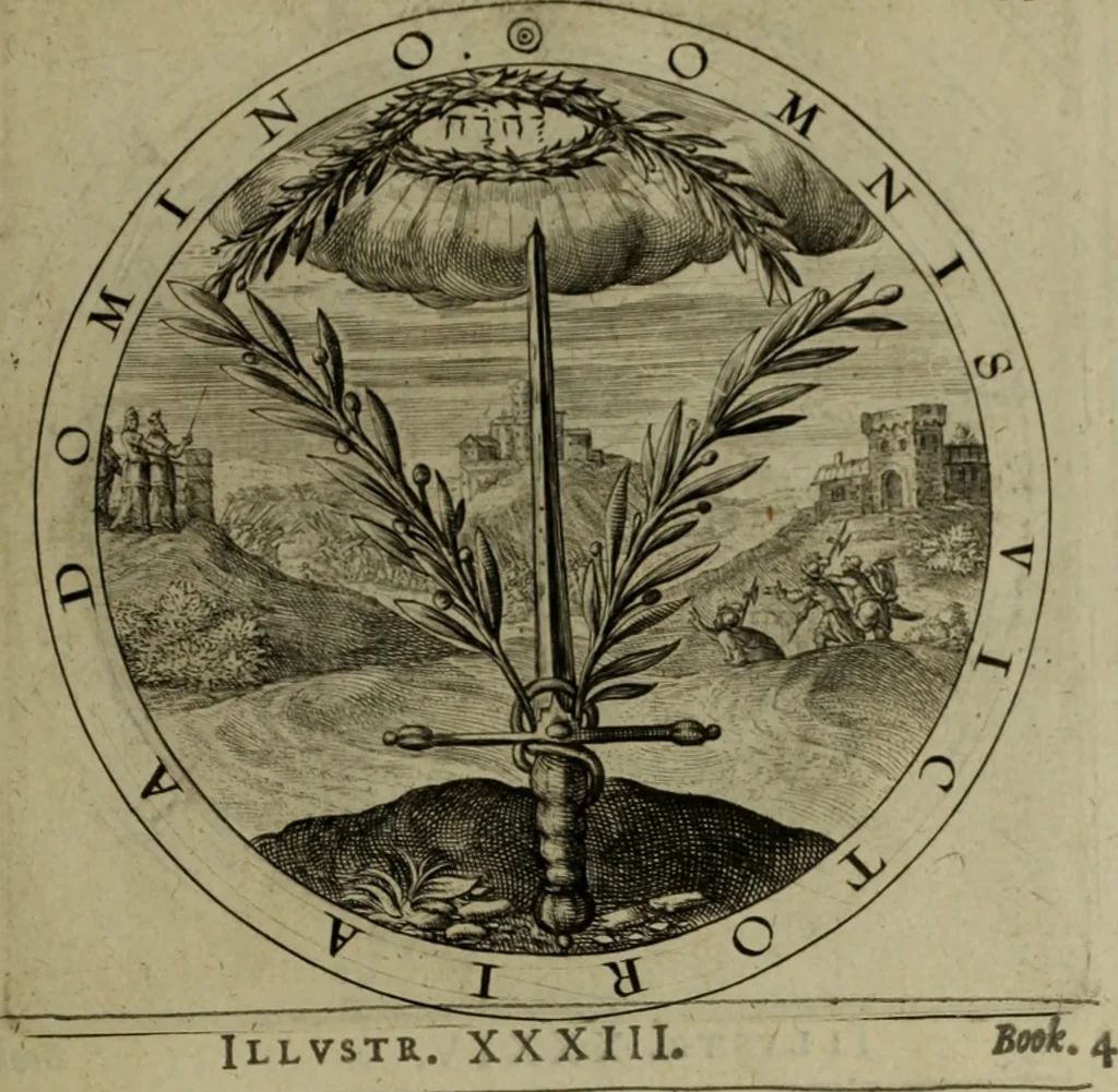 An illustration from A collection of emblemes, ancient and moderne : quickened vvith metricall illvstrations, both morall and divine, and disposed into lotteries, that instruction and good counsell may bee furthered by an honest and pleasant recreation, 1635, leaf 262