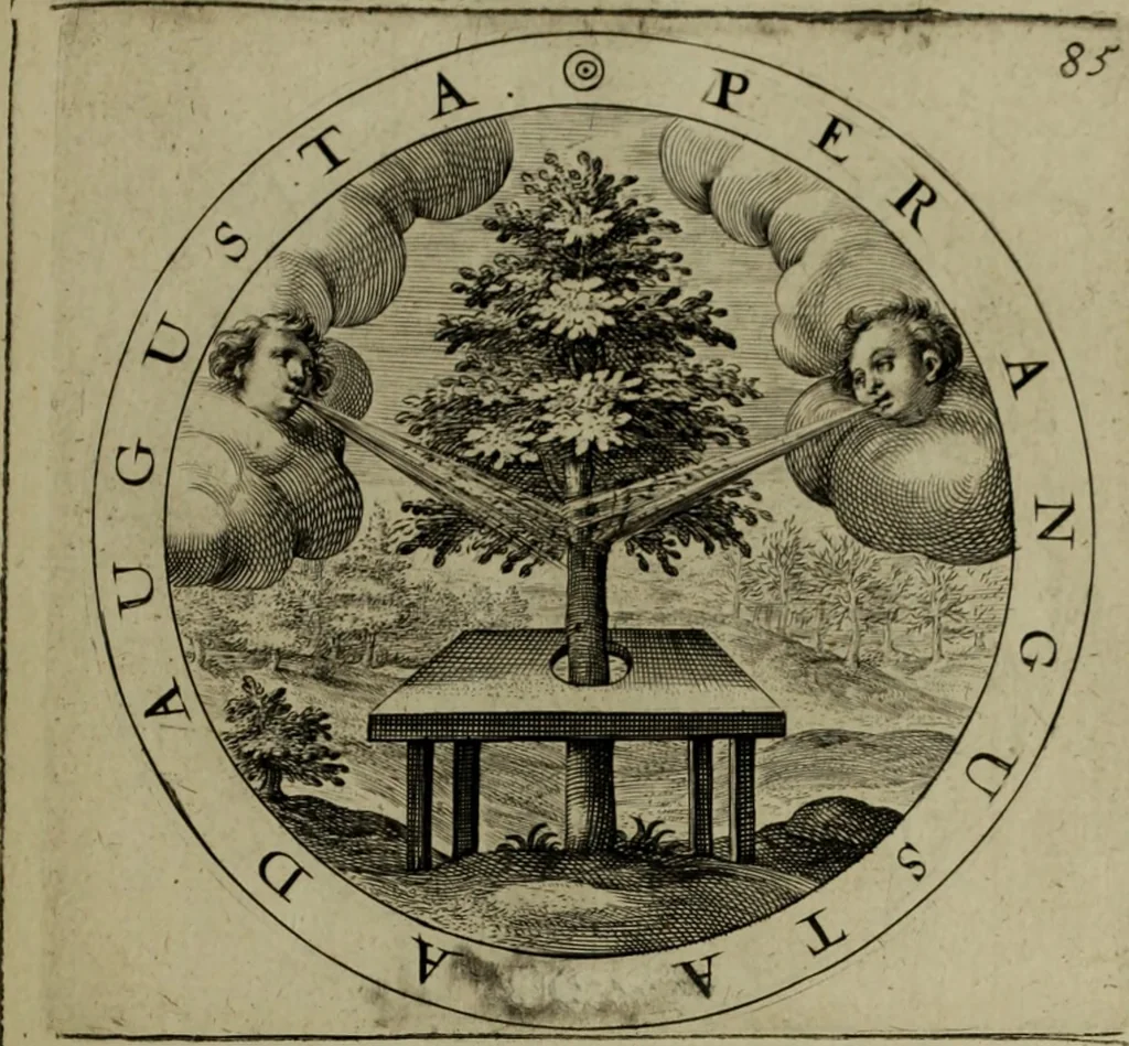 An illustration from A collection of emblemes, ancient and moderne : quickened vvith metricall illvstrations, both morall and divine, and disposed into lotteries, that instruction and good counsell may bee furthered by an honest and pleasant recreation, 1635, leaf 264