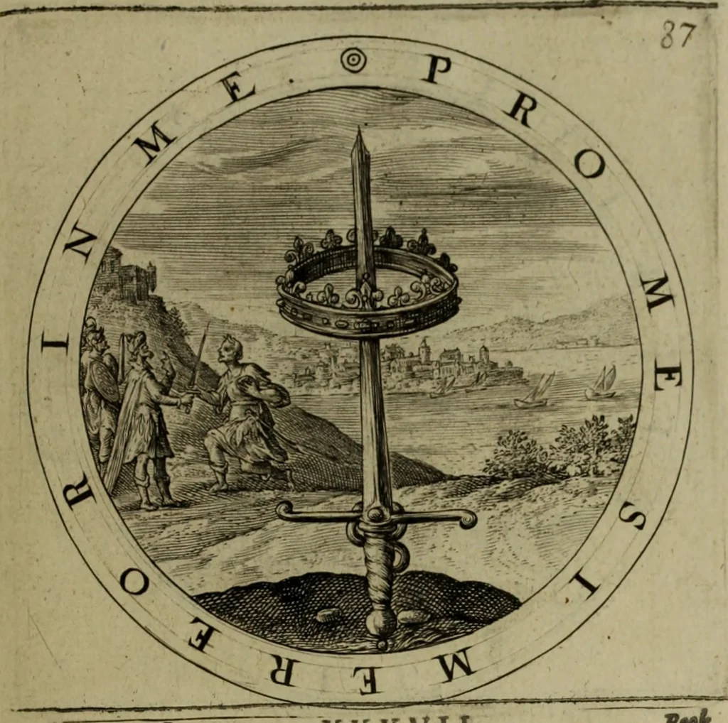An illustration from A collection of emblemes, ancient and moderne : quickened vvith metricall illvstrations, both morall and divine, and disposed into lotteries, that instruction and good counsell may bee furthered by an honest and pleasant recreation, 1635, leaf 266