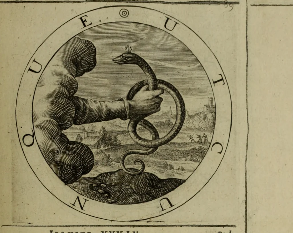 An illustration from A collection of emblemes, ancient and moderne : quickened vvith metricall illvstrations, both morall and divine, and disposed into lotteries, that instruction and good counsell may bee furthered by an honest and pleasant recreation, 1635, leaf 268