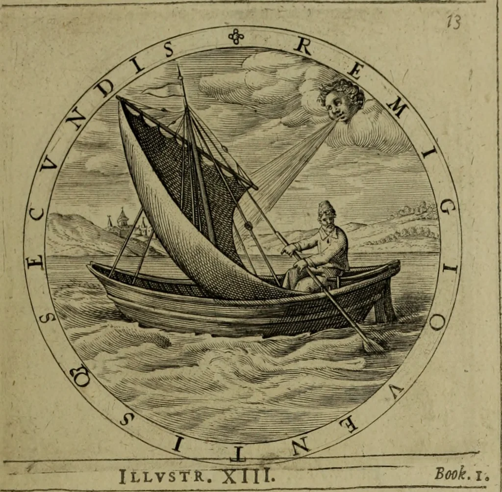 An illustration from A collection of emblemes, ancient and moderne : quickened vvith metricall illvstrations, both morall and divine, and disposed into lotteries, that instruction and good counsell may bee furthered by an honest and pleasant recreation, 1635, leaf 38