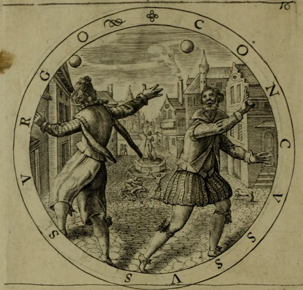An illustration from A collection of emblemes, ancient and moderne : quickened vvith metricall illvstrations, both morall and divine, and disposed into lotteries, that instruction and good counsell may bee furthered by an honest and pleasant recreation, 1635, leaf 41