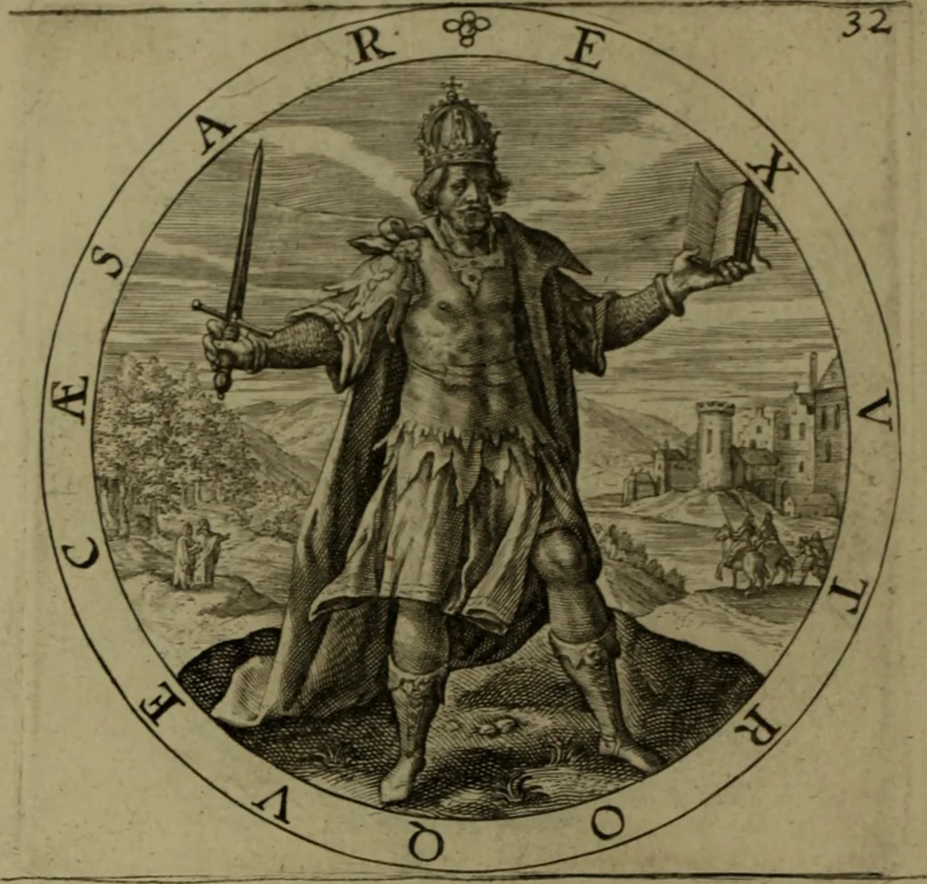 An illustration from A collection of emblemes, ancient and moderne : quickened vvith metricall illvstrations, both morall and divine, and disposed into lotteries, that instruction and good counsell may bee furthered by an honest and pleasant recreation, 1635, leaf 57