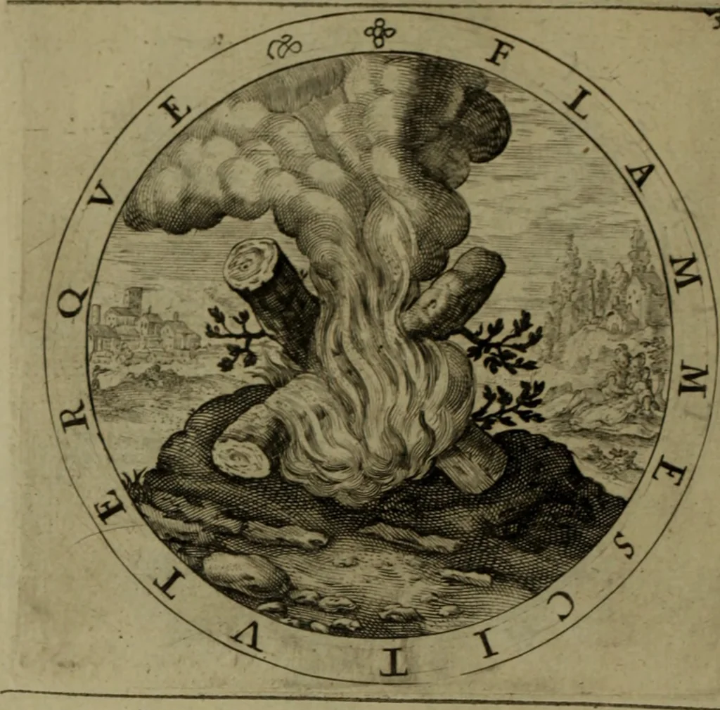 An illustration from A collection of emblemes, ancient and moderne : quickened vvith metricall illvstrations, both morall and divine, and disposed into lotteries, that instruction and good counsell may bee furthered by an honest and pleasant recreation, 1635, leaf 59