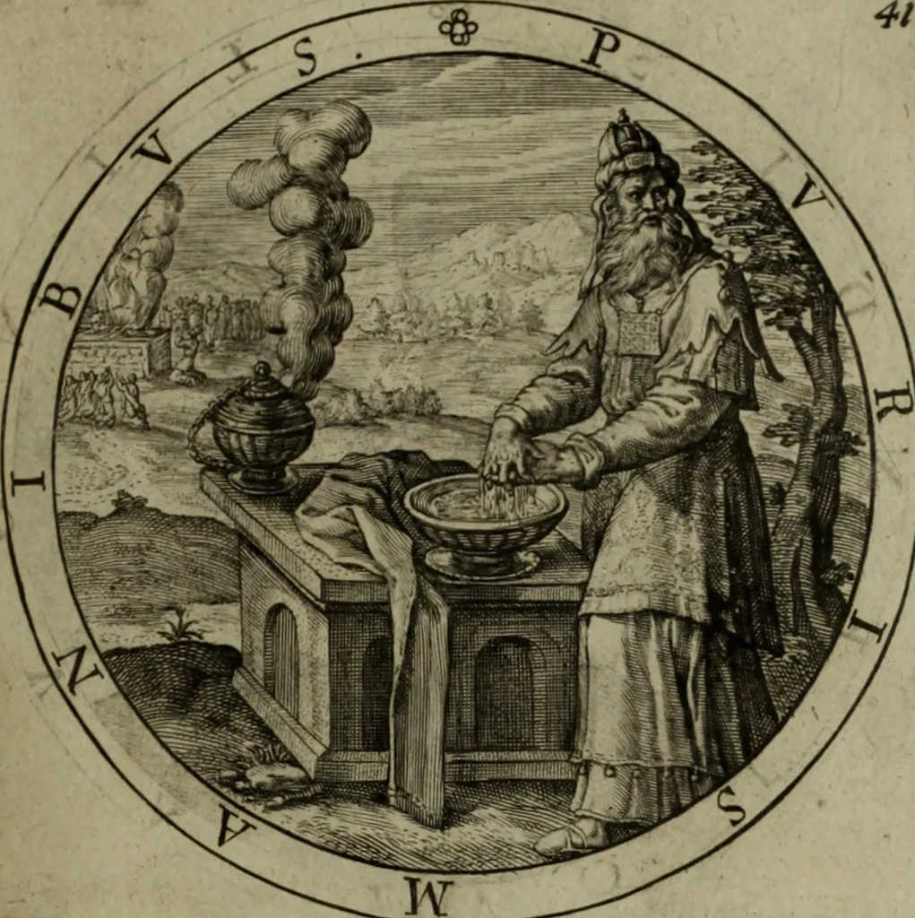 An illustration from A collection of emblemes, ancient and moderne : quickened vvith metricall illvstrations, both morall and divine, and disposed into lotteries, that instruction and good counsell may bee furthered by an honest and pleasant recreation, 1635, leaf 66