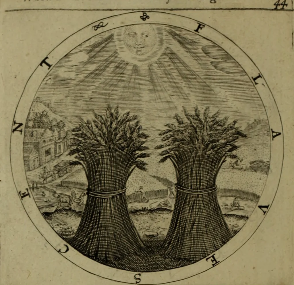An illustration from A collection of emblemes, ancient and moderne : quickened vvith metricall illvstrations, both morall and divine, and disposed into lotteries, that instruction and good counsell may bee furthered by an honest and pleasant recreation, 1635, leaf 69