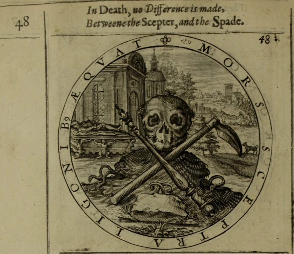 An illustration from A collection of emblemes, ancient and moderne : quickened vvith metricall illvstrations, both morall and divine, and disposed into lotteries, that instruction and good counsell may bee furthered by an honest and pleasant recreation, 1635, leaf 73