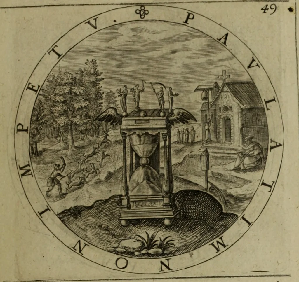 An illustration from A collection of emblemes, ancient and moderne : quickened vvith metricall illvstrations, both morall and divine, and disposed into lotteries, that instruction and good counsell may bee furthered by an honest and pleasant recreation, 1635, leaf 74