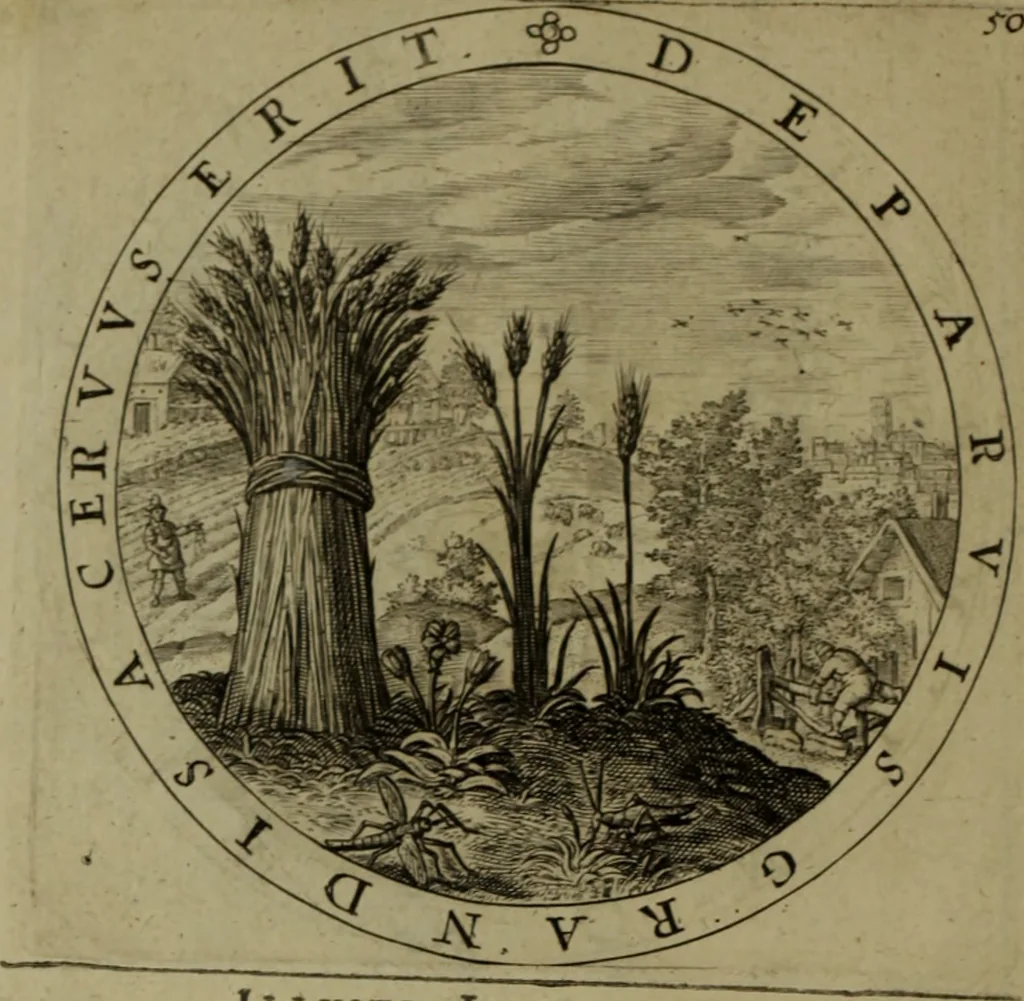 An illustration from A collection of emblemes, ancient and moderne : quickened vvith metricall illvstrations, both morall and divine, and disposed into lotteries, that instruction and good counsell may bee furthered by an honest and pleasant recreation, 1635, leaf 75