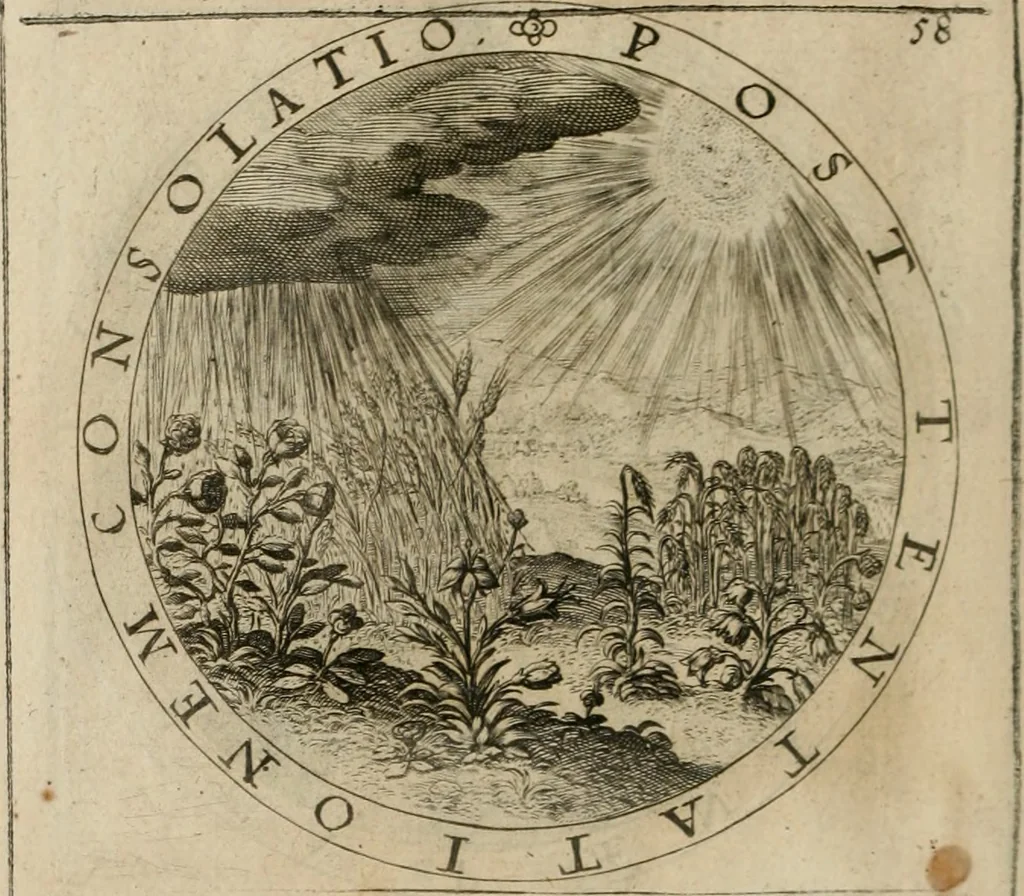 An illustration from A collection of emblemes, ancient and moderne : quickened vvith metricall illustrations, both morall and divine : and disposed into lotteries ..., 1635, leaf 103