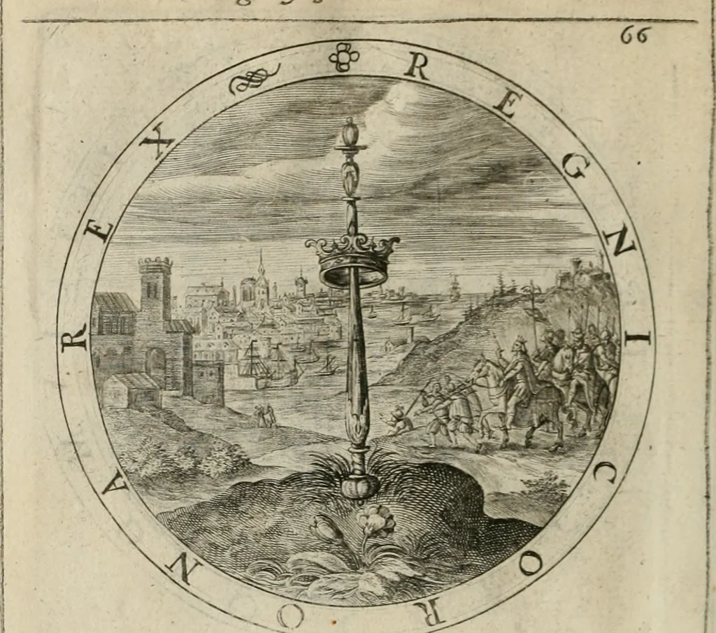 An illustration from A collection of emblemes, ancient and moderne : quickened vvith metricall illustrations, both morall and divine : and disposed into lotteries ..., 1635, leaf 111
