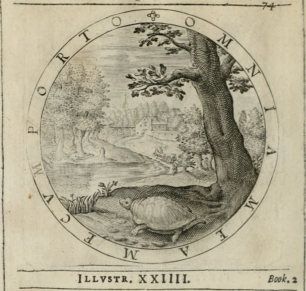 An illustration from A collection of emblemes, ancient and moderne : quickened vvith metricall illustrations, both morall and divine : and disposed into lotteries ..., 1635, leaf 119