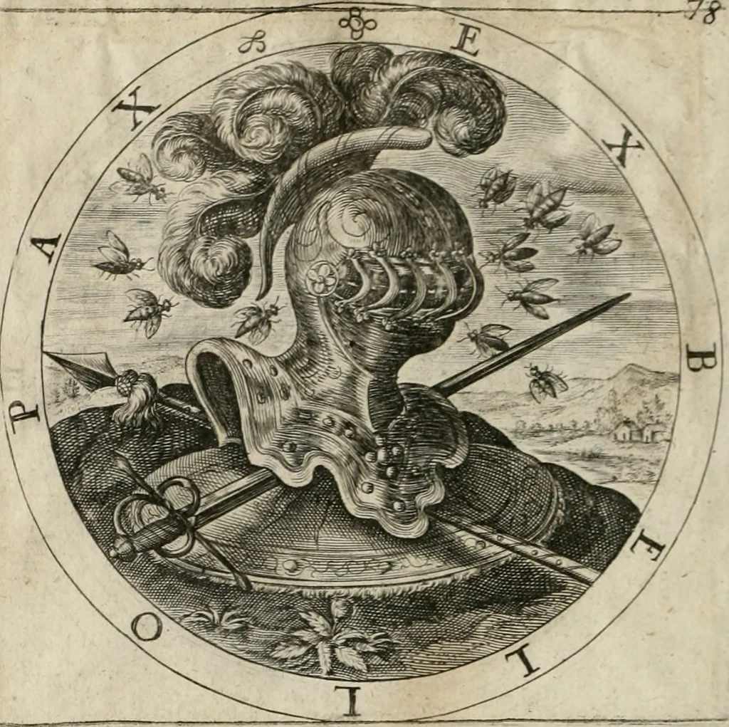 An illustration from A collection of emblemes, ancient and moderne : quickened vvith metricall illustrations, both morall and divine : and disposed into lotteries ..., 1635, leaf 123