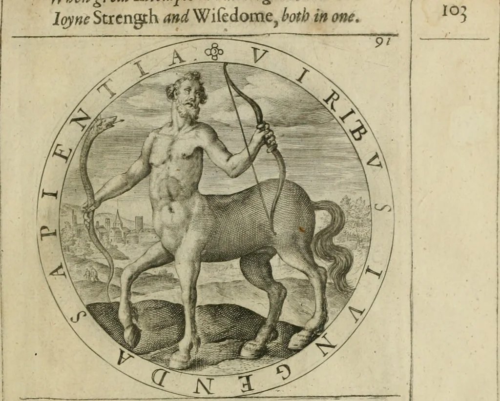 An illustration from A collection of emblemes, ancient and moderne : quickened vvith metricall illustrations, both morall and divine : and disposed into lotteries ..., 1635, leaf 136