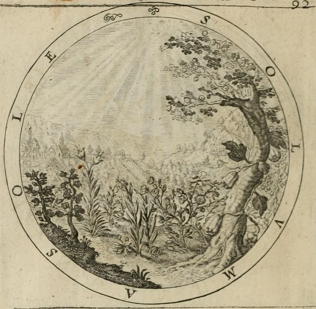 An illustration from A collection of emblemes, ancient and moderne : quickened vvith metricall illustrations, both morall and divine : and disposed into lotteries ..., 1635, leaf 137