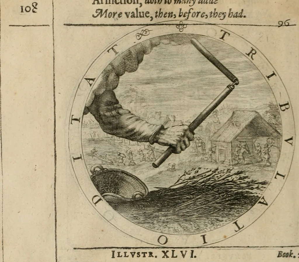 An illustration from A collection of emblemes, ancient and moderne : quickened vvith metricall illustrations, both morall and divine : and disposed into lotteries ..., 1635, leaf 141
