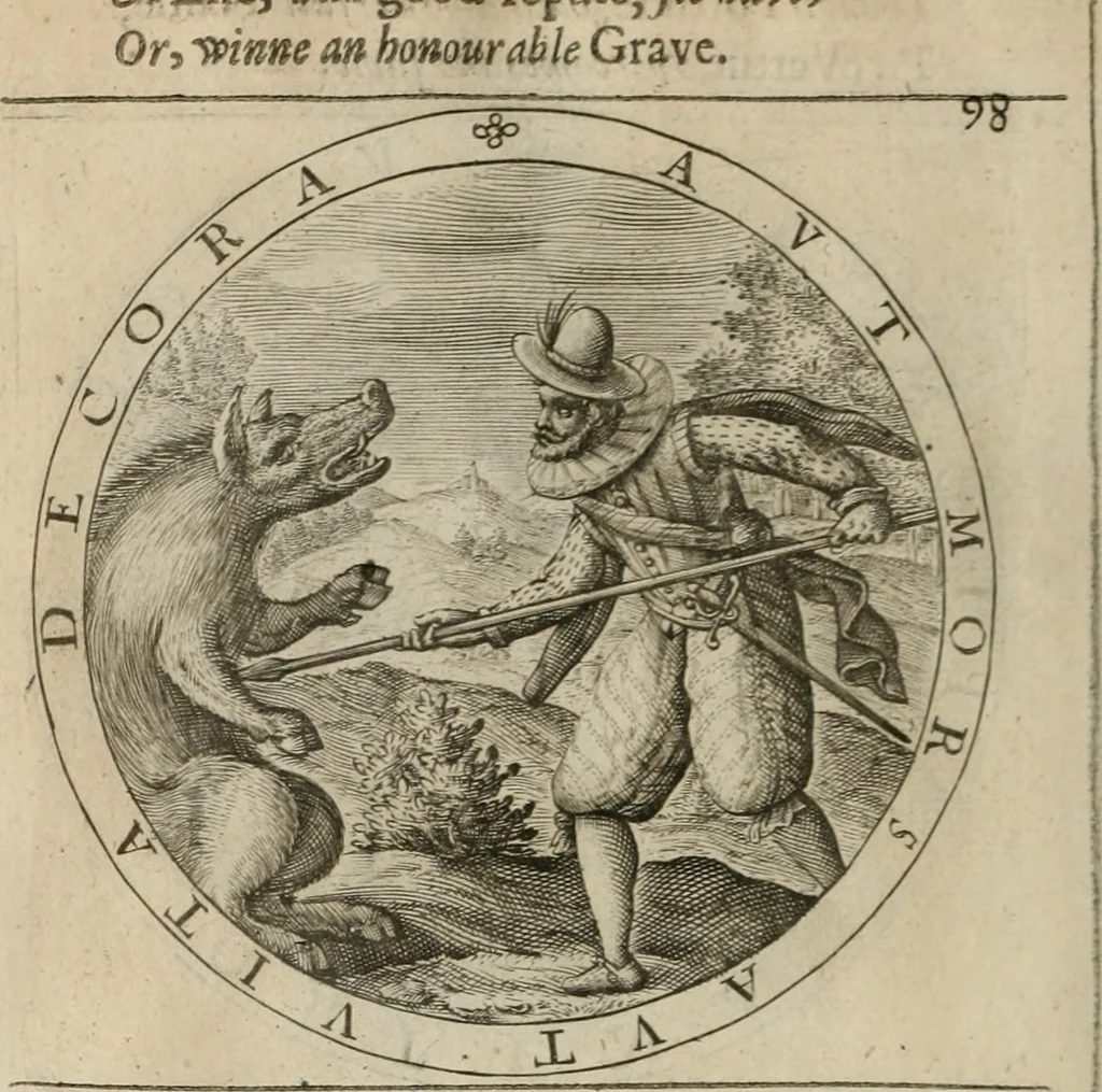 An illustration from A collection of emblemes, ancient and moderne : quickened vvith metricall illustrations, both morall and divine : and disposed into lotteries ..., 1635, leaf 143