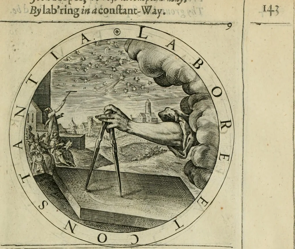 An illustration from A collection of emblemes, ancient and moderne : quickened vvith metricall illustrations, both morall and divine : and disposed into lotteries ..., 1635, leaf 172