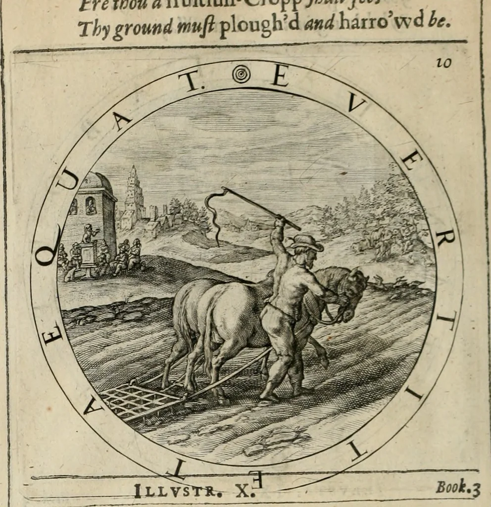 An illustration from A collection of emblemes, ancient and moderne : quickened vvith metricall illustrations, both morall and divine : and disposed into lotteries ..., 1635, leaf 173
