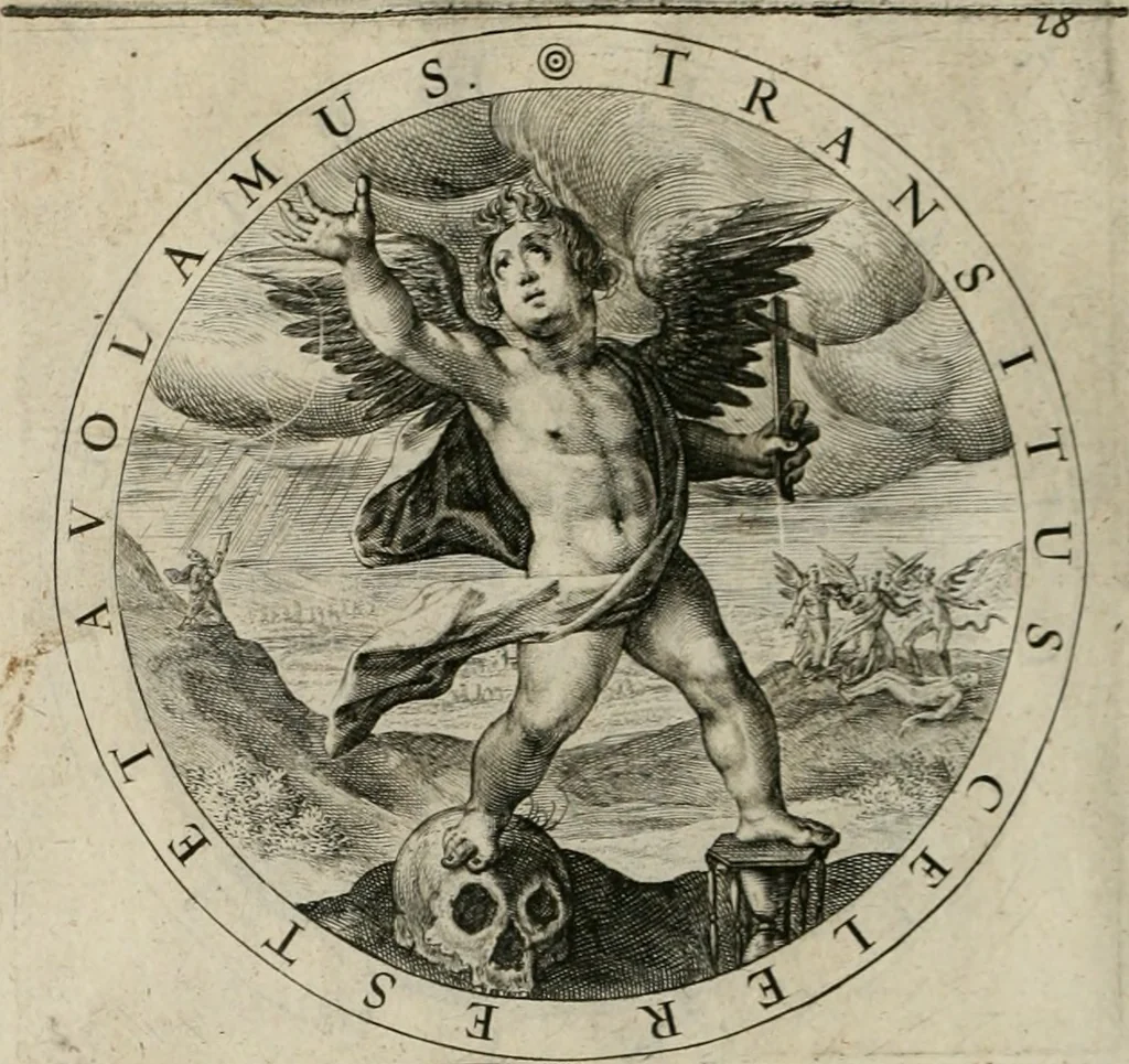 An illustration from A collection of emblemes, ancient and moderne : quickened vvith metricall illustrations, both morall and divine : and disposed into lotteries ..., 1635, leaf 181