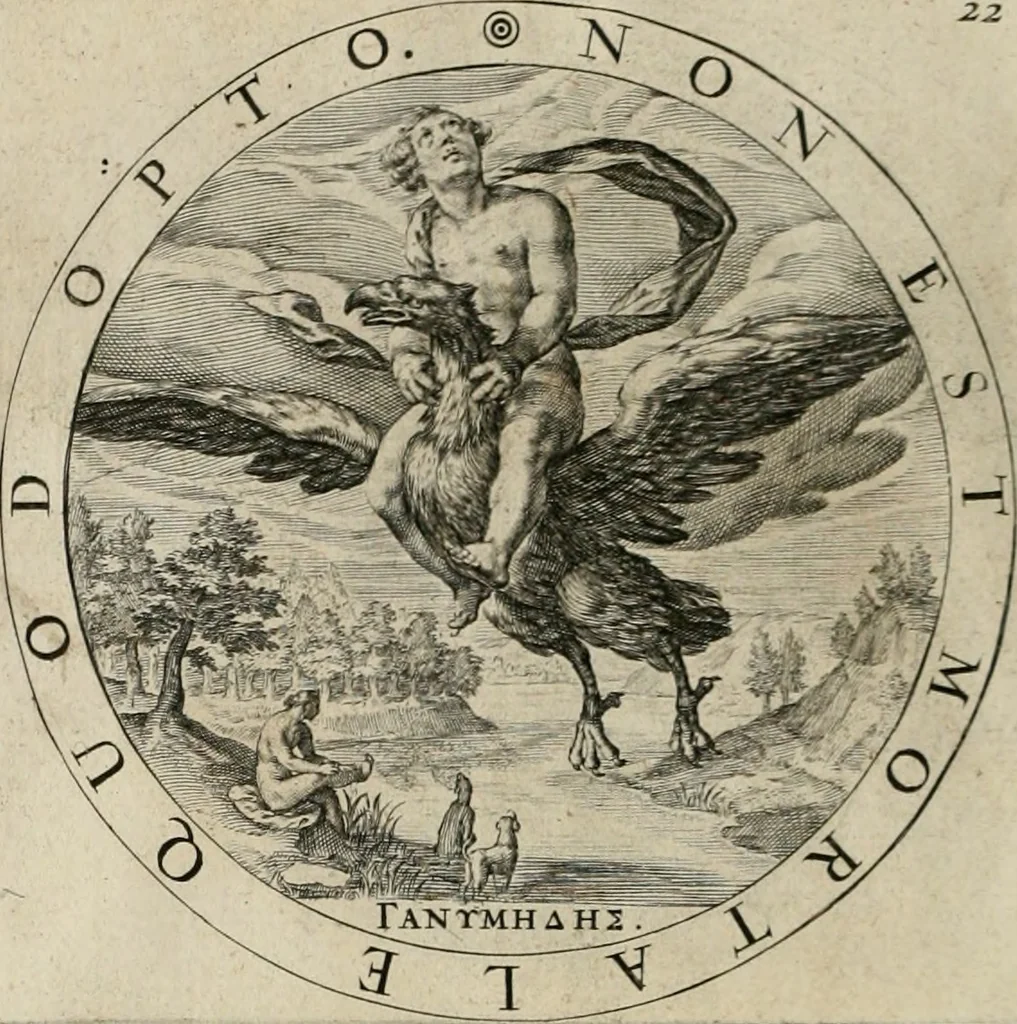 An illustration from A collection of emblemes, ancient and moderne : quickened vvith metricall illustrations, both morall and divine : and disposed into lotteries ..., 1635, leaf 185