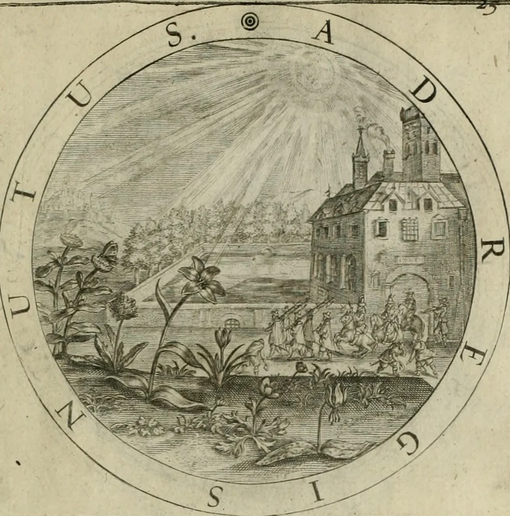 An illustration from A collection of emblemes, ancient and moderne : quickened vvith metricall illustrations, both morall and divine : and disposed into lotteries ..., 1635, leaf 188