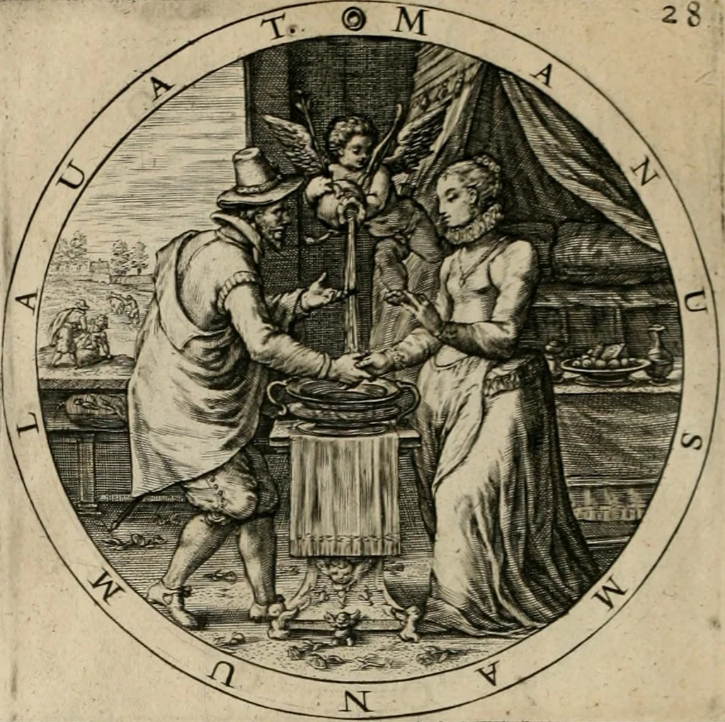 An illustration from A collection of emblemes, ancient and moderne : quickened vvith metricall illustrations, both morall and divine : and disposed into lotteries ..., 1635, leaf 191