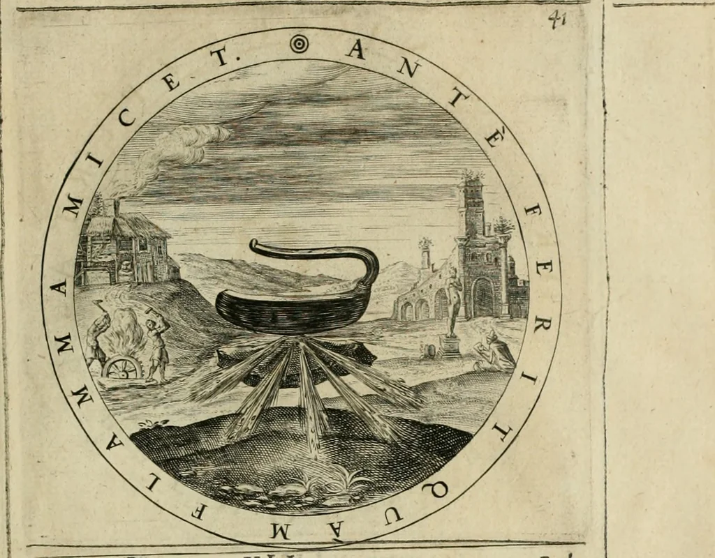 An illustration from A collection of emblemes, ancient and moderne : quickened vvith metricall illustrations, both morall and divine : and disposed into lotteries ..., 1635, leaf 204