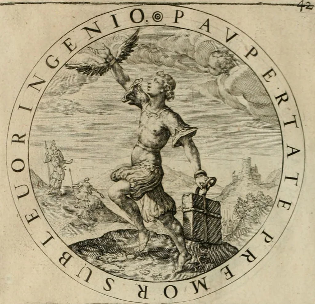 An illustration from A collection of emblemes, ancient and moderne : quickened vvith metricall illustrations, both morall and divine : and disposed into lotteries ..., 1635, leaf 205