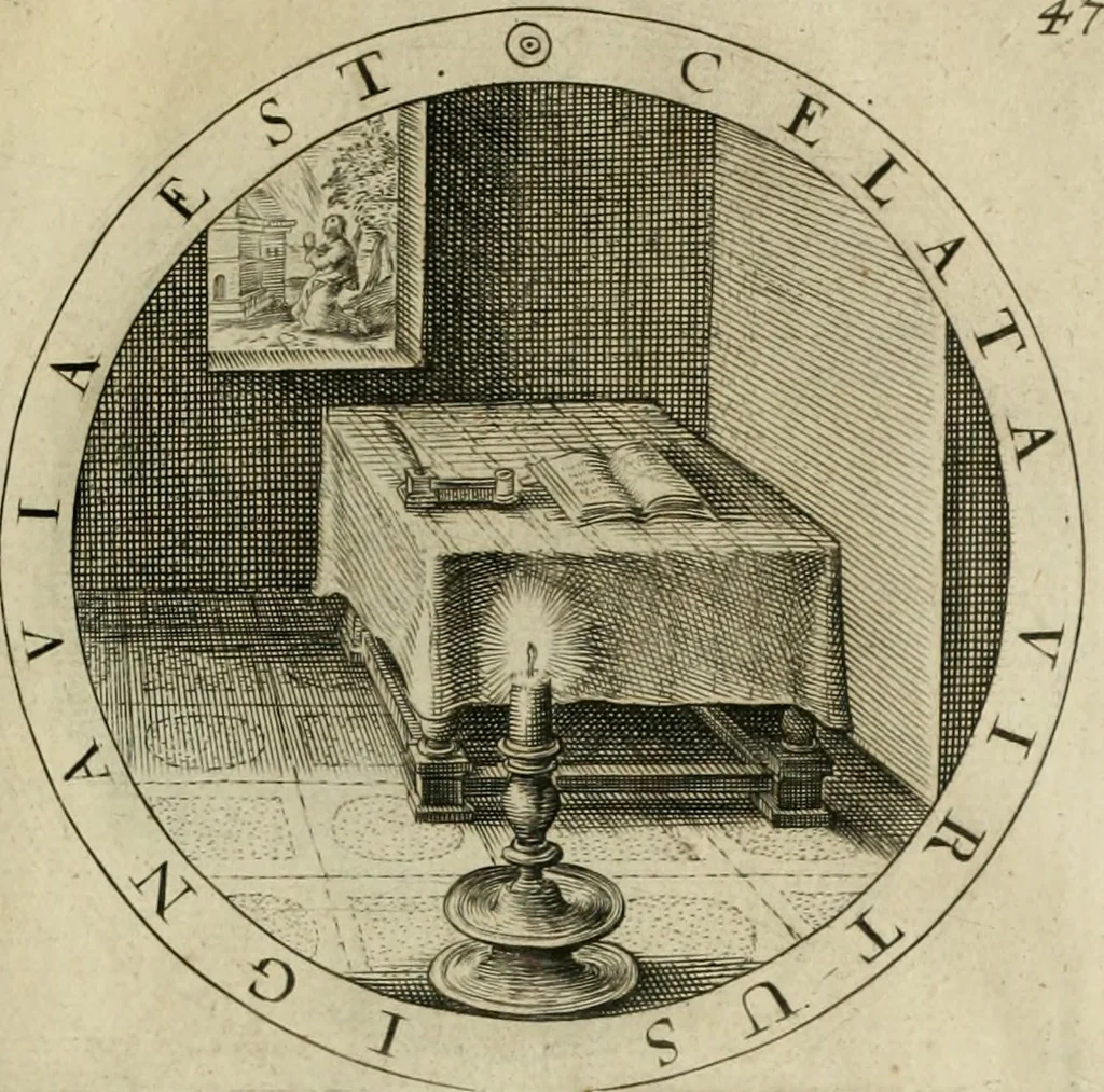 An illustration from A collection of emblemes, ancient and moderne : quickened vvith metricall illustrations, both morall and divine : and disposed into lotteries ..., 1635, leaf 210