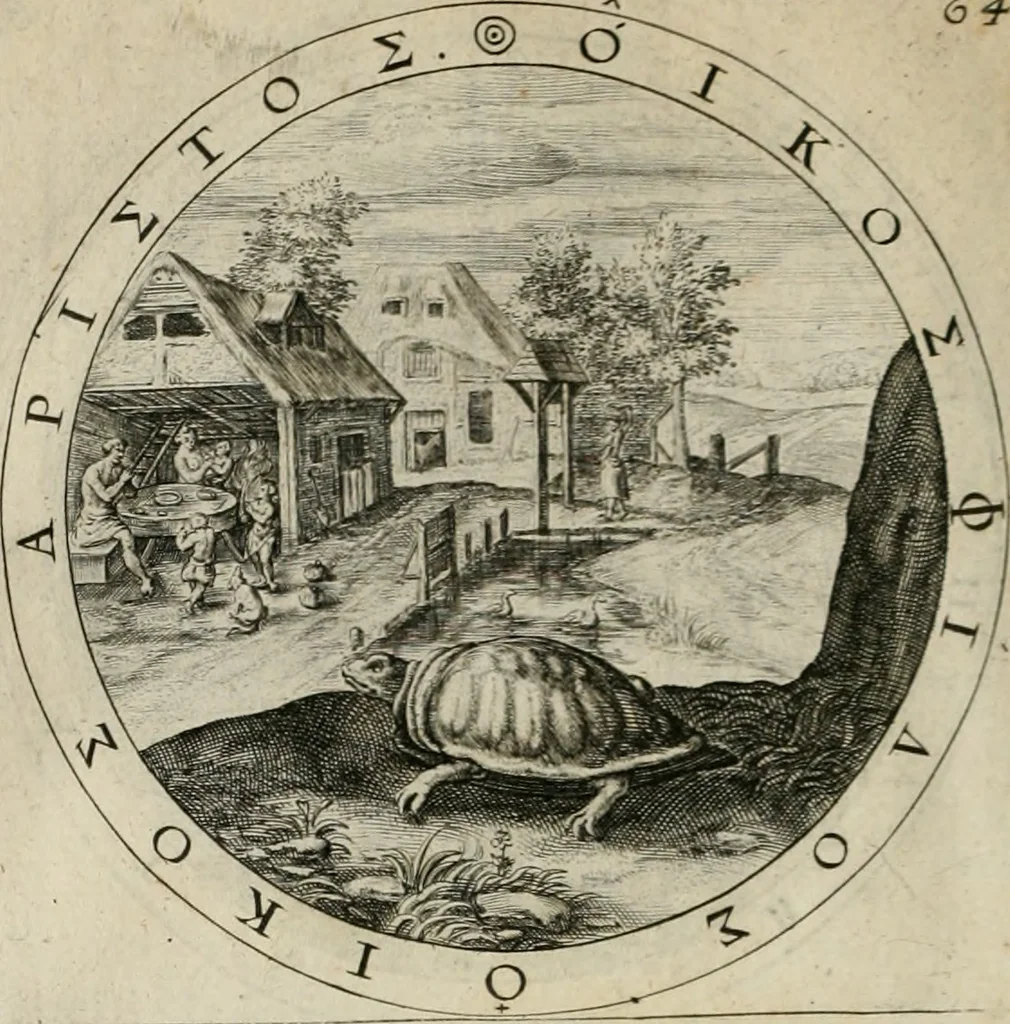 An illustration from A collection of emblemes, ancient and moderne : quickened vvith metricall illustrations, both morall and divine : and disposed into lotteries ..., 1635, leaf 245