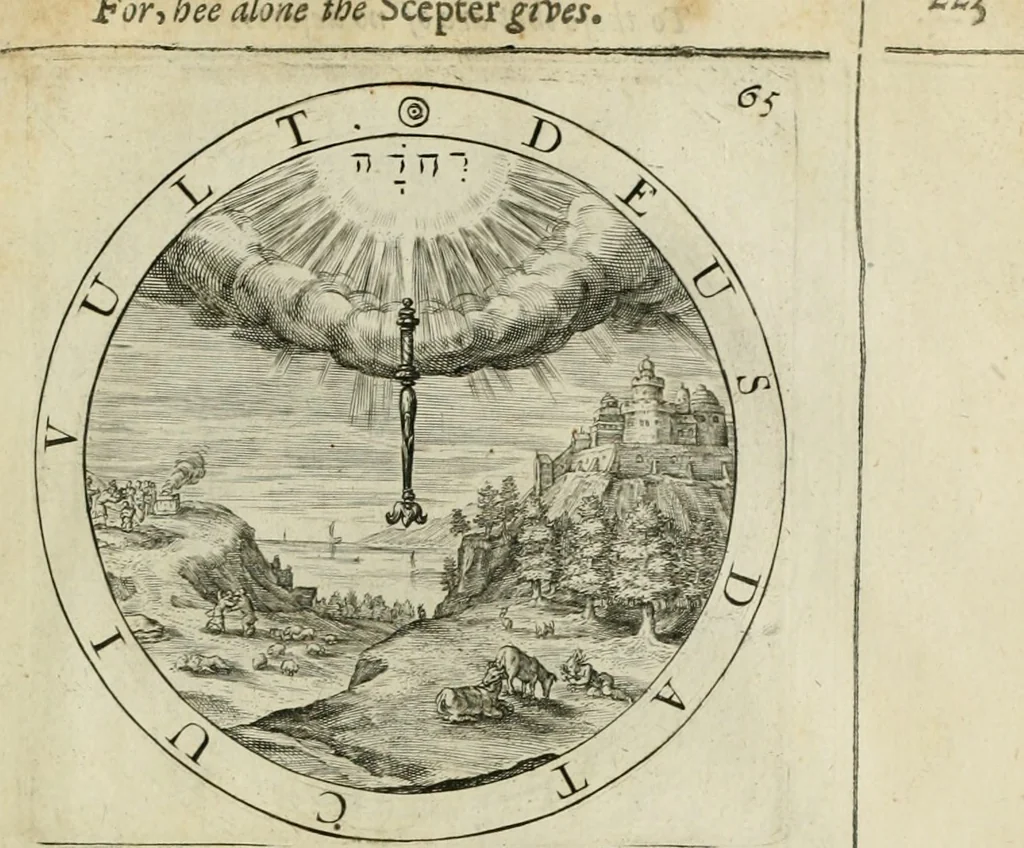An illustration from A collection of emblemes, ancient and moderne : quickened vvith metricall illustrations, both morall and divine : and disposed into lotteries ..., 1635, leaf 246