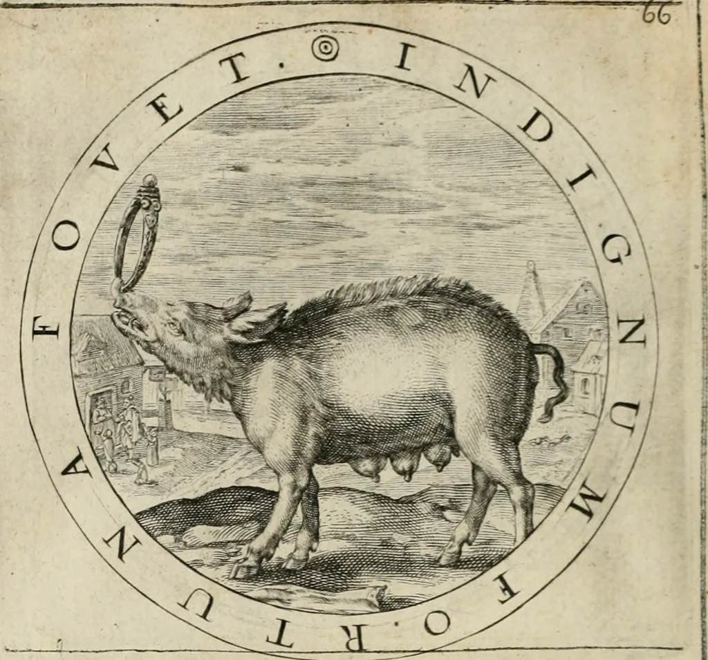An illustration from A collection of emblemes, ancient and moderne : quickened vvith metricall illustrations, both morall and divine : and disposed into lotteries ..., 1635, leaf 247