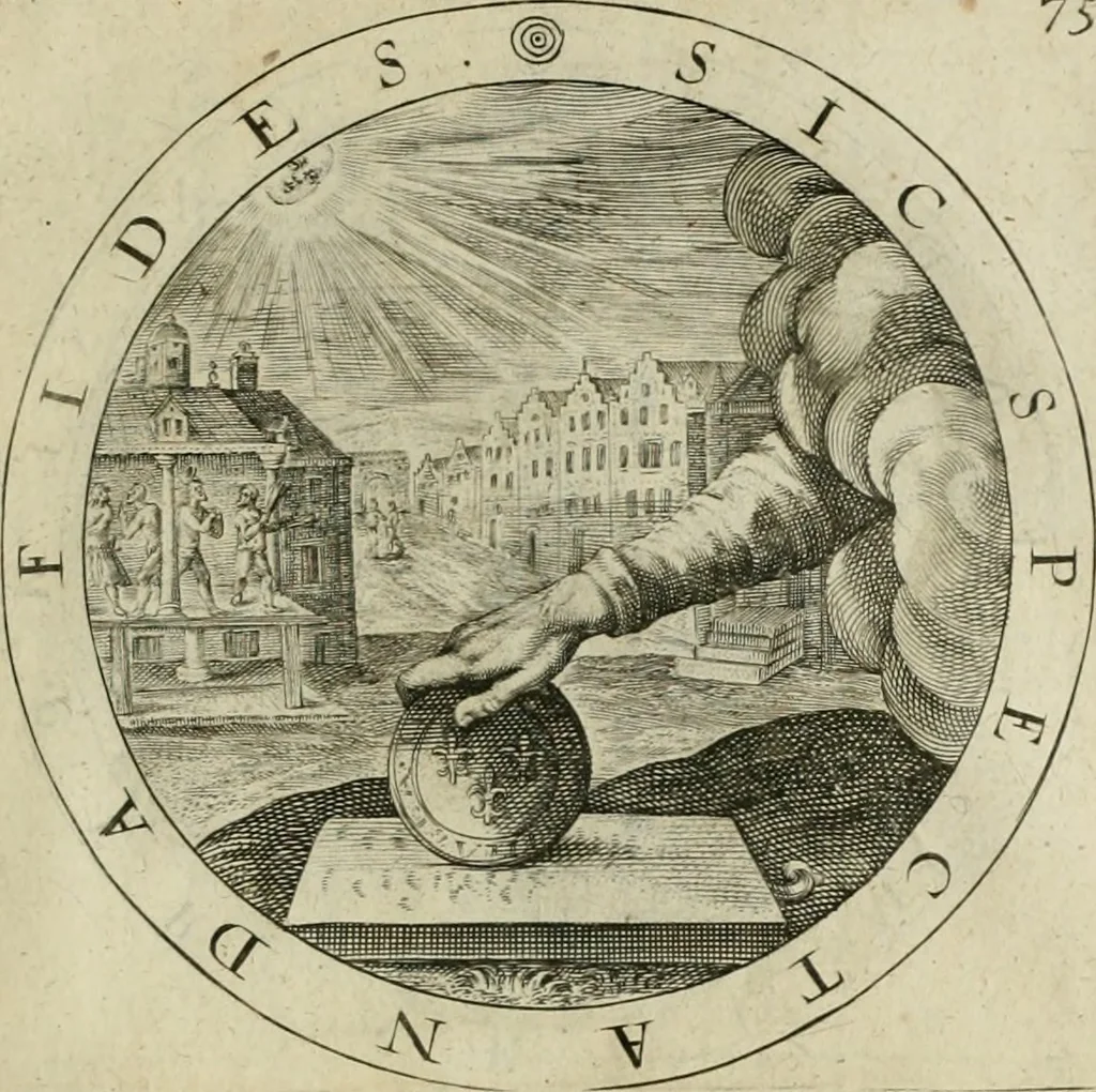 An illustration from A collection of emblemes, ancient and moderne : quickened vvith metricall illustrations, both morall and divine : and disposed into lotteries ..., 1635, leaf 256
