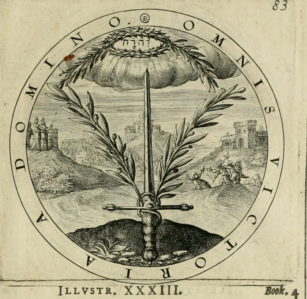 An illustration from A collection of emblemes, ancient and moderne : quickened vvith metricall illustrations, both morall and divine : and disposed into lotteries ..., 1635, leaf 264
