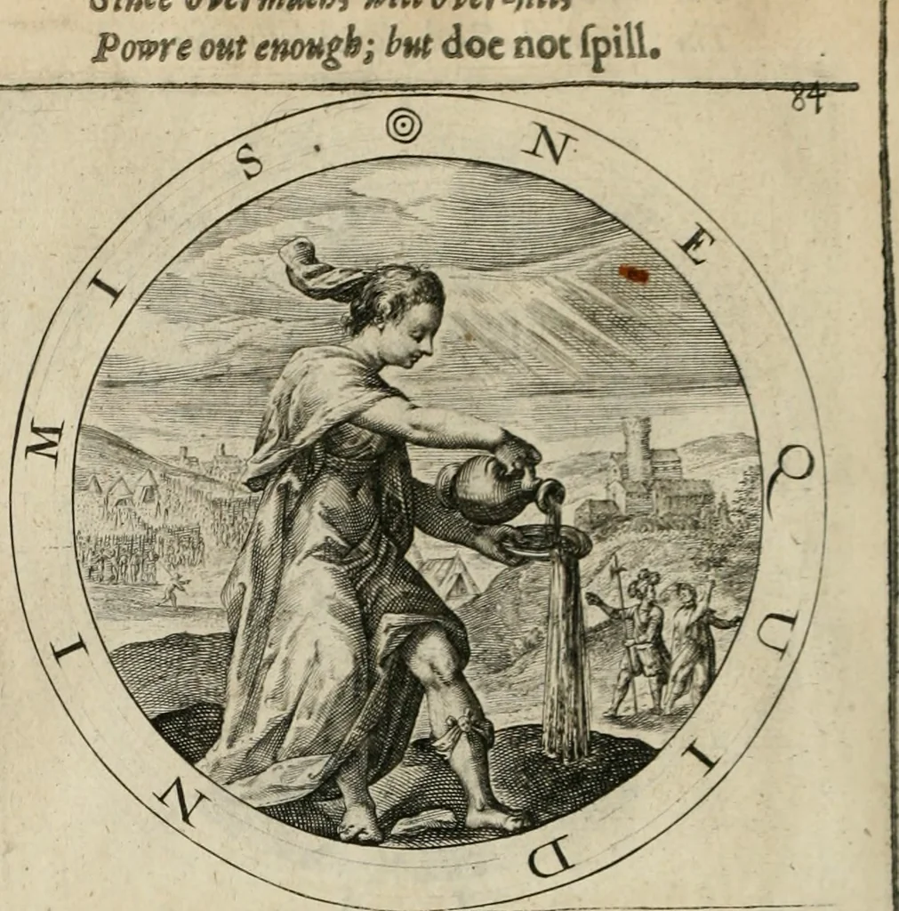 An illustration from A collection of emblemes, ancient and moderne : quickened vvith metricall illustrations, both morall and divine : and disposed into lotteries ..., 1635, leaf 265