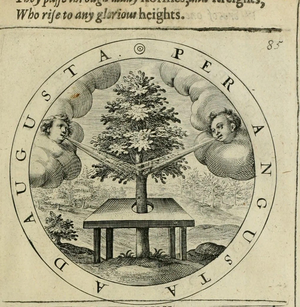 An illustration from A collection of emblemes, ancient and moderne : quickened vvith metricall illustrations, both morall and divine : and disposed into lotteries ..., 1635, leaf 266