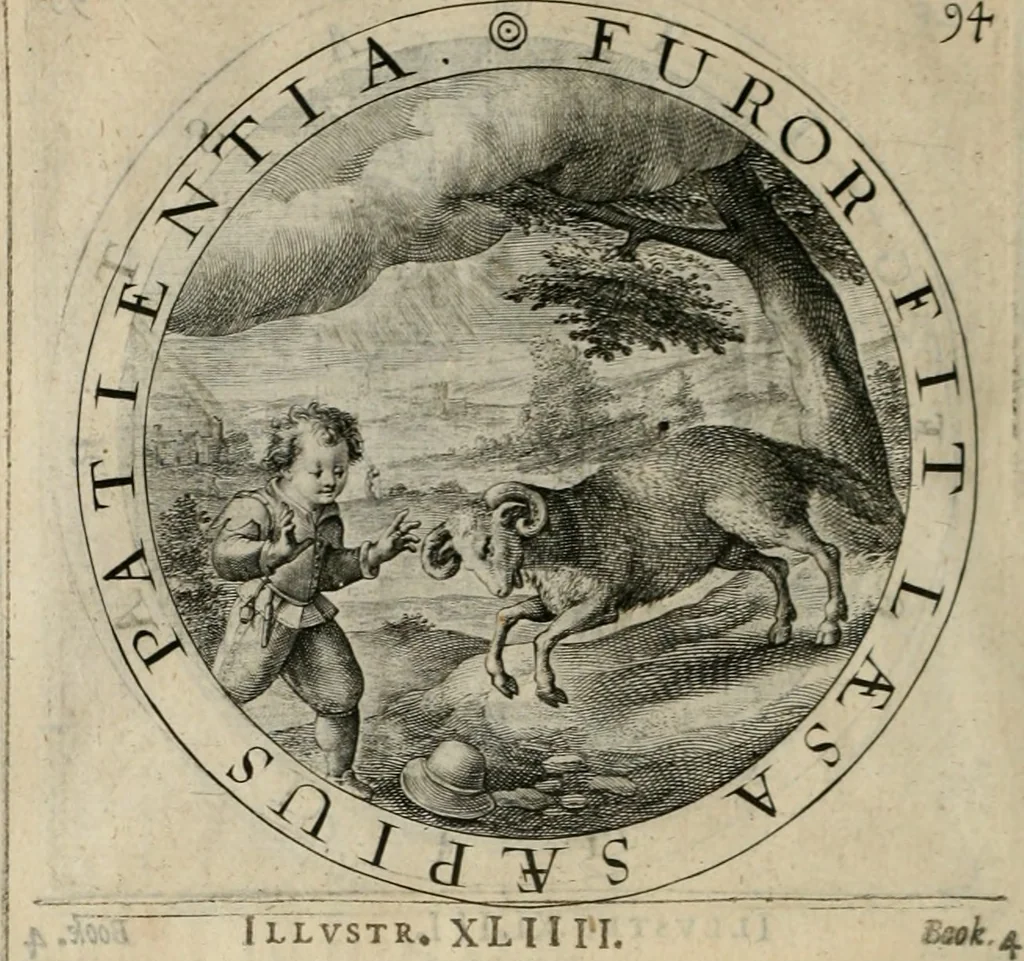 An illustration from A collection of emblemes, ancient and moderne : quickened vvith metricall illustrations, both morall and divine : and disposed into lotteries ..., 1635, leaf 275