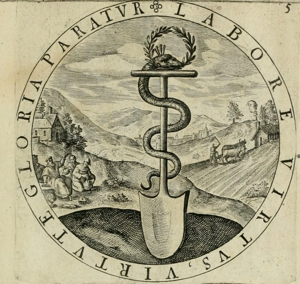 An illustration from A collection of emblemes, ancient and moderne : quickened vvith metricall illustrations, both morall and divine : and disposed into lotteries ..., 1635, leaf 32