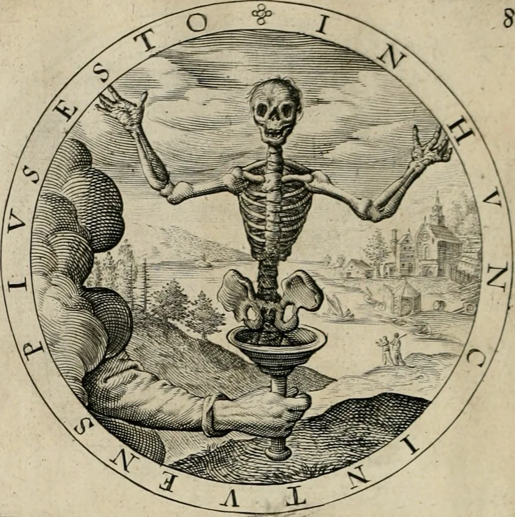 An illustration from A collection of emblemes, ancient and moderne : quickened vvith metricall illustrations, both morall and divine : and disposed into lotteries ..., 1635, leaf 35