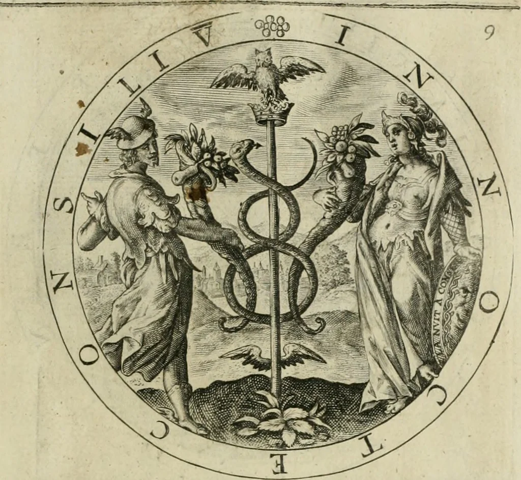 An illustration from A collection of emblemes, ancient and moderne : quickened vvith metricall illustrations, both morall and divine : and disposed into lotteries ..., 1635, leaf 36