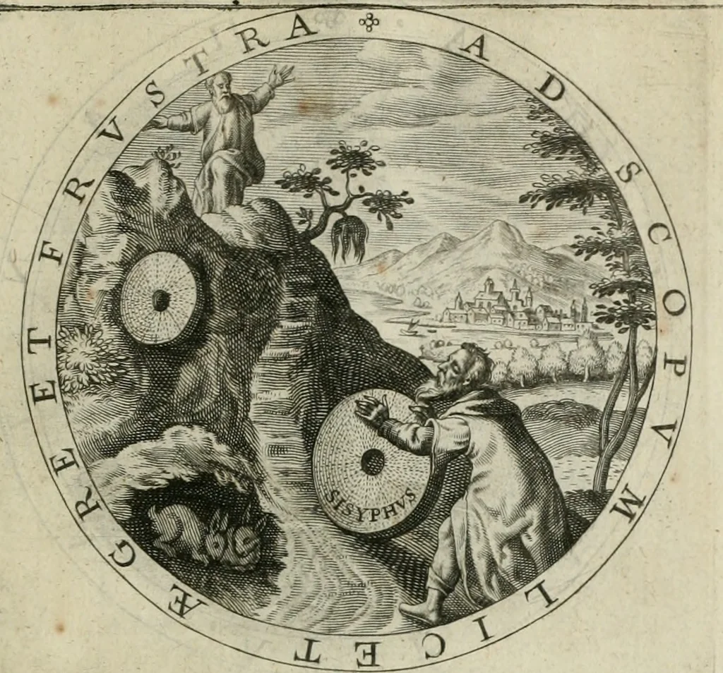 An illustration from A collection of emblemes, ancient and moderne : quickened vvith metricall illustrations, both morall and divine : and disposed into lotteries ..., 1635, leaf 38