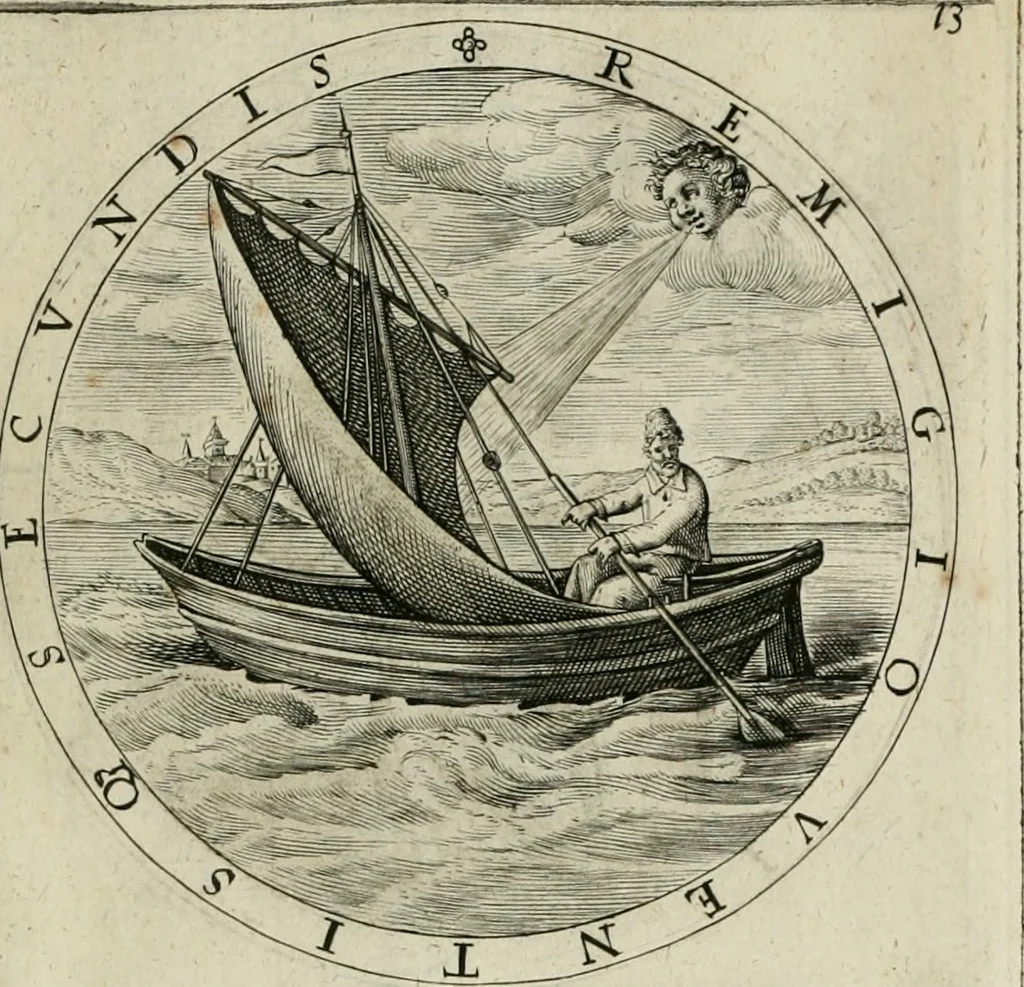 An illustration from A collection of emblemes, ancient and moderne : quickened vvith metricall illustrations, both morall and divine : and disposed into lotteries ..., 1635, leaf 40