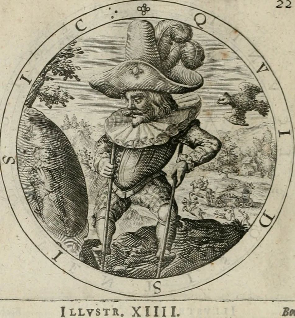 An illustration from A collection of emblemes, ancient and moderne : quickened vvith metricall illustrations, both morall and divine : and disposed into lotteries ..., 1635, leaf 41