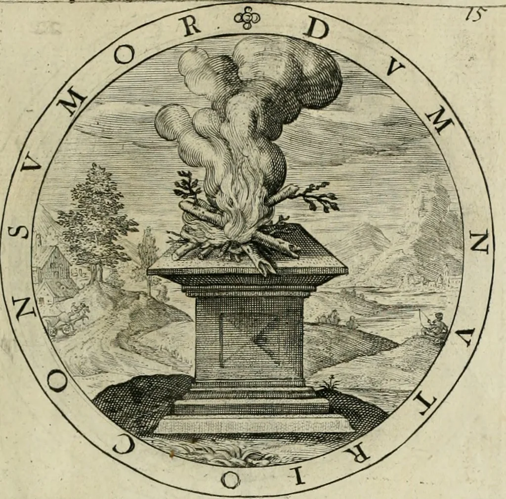 An illustration from A collection of emblemes, ancient and moderne : quickened vvith metricall illustrations, both morall and divine : and disposed into lotteries ..., 1635, leaf 42