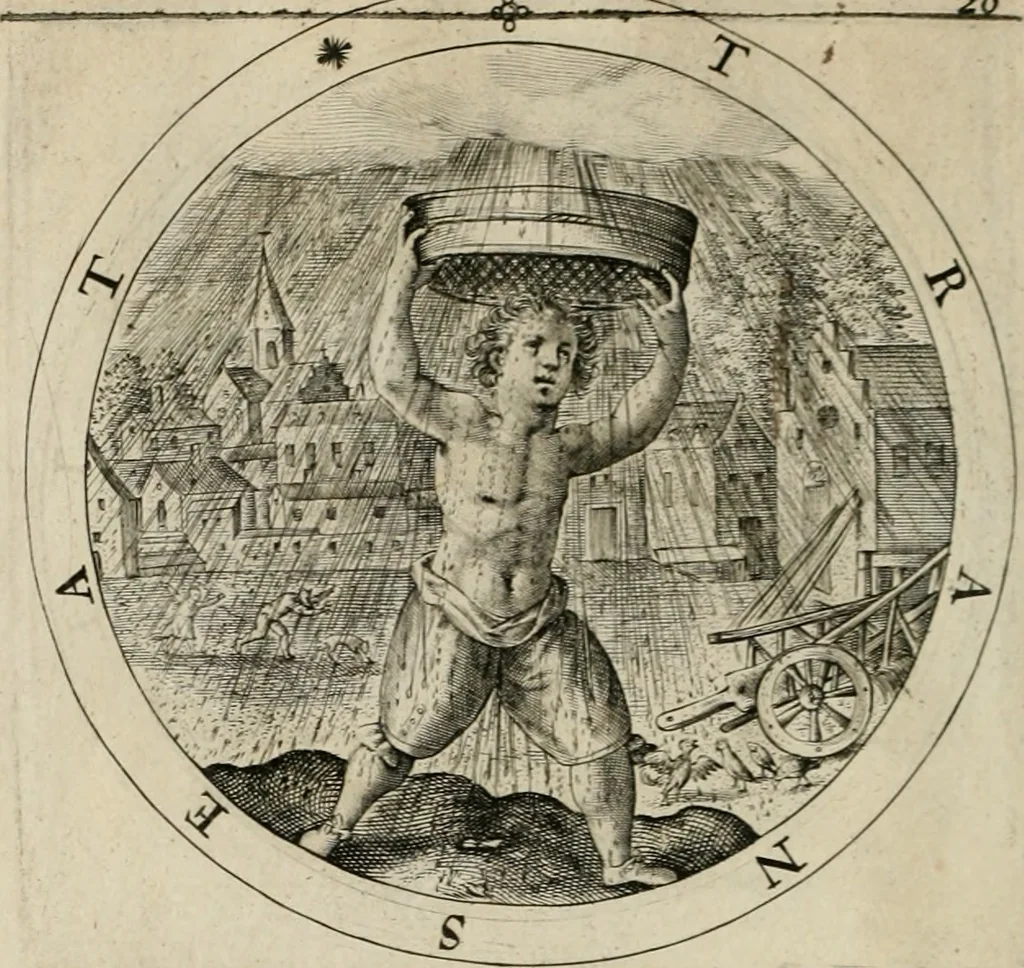 An illustration from A collection of emblemes, ancient and moderne : quickened vvith metricall illustrations, both morall and divine : and disposed into lotteries ..., 1635, leaf 47