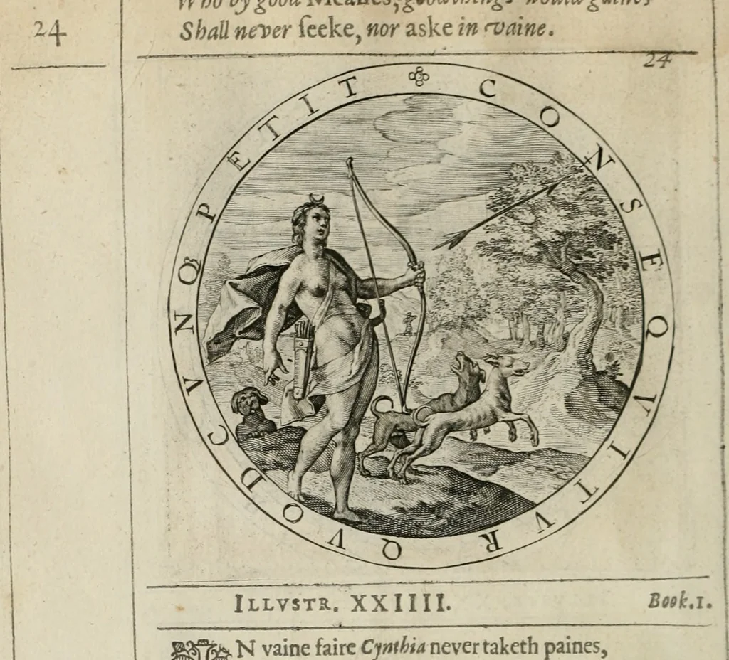 An illustration from A collection of emblemes, ancient and moderne : quickened vvith metricall illustrations, both morall and divine : and disposed into lotteries ..., 1635, leaf 51