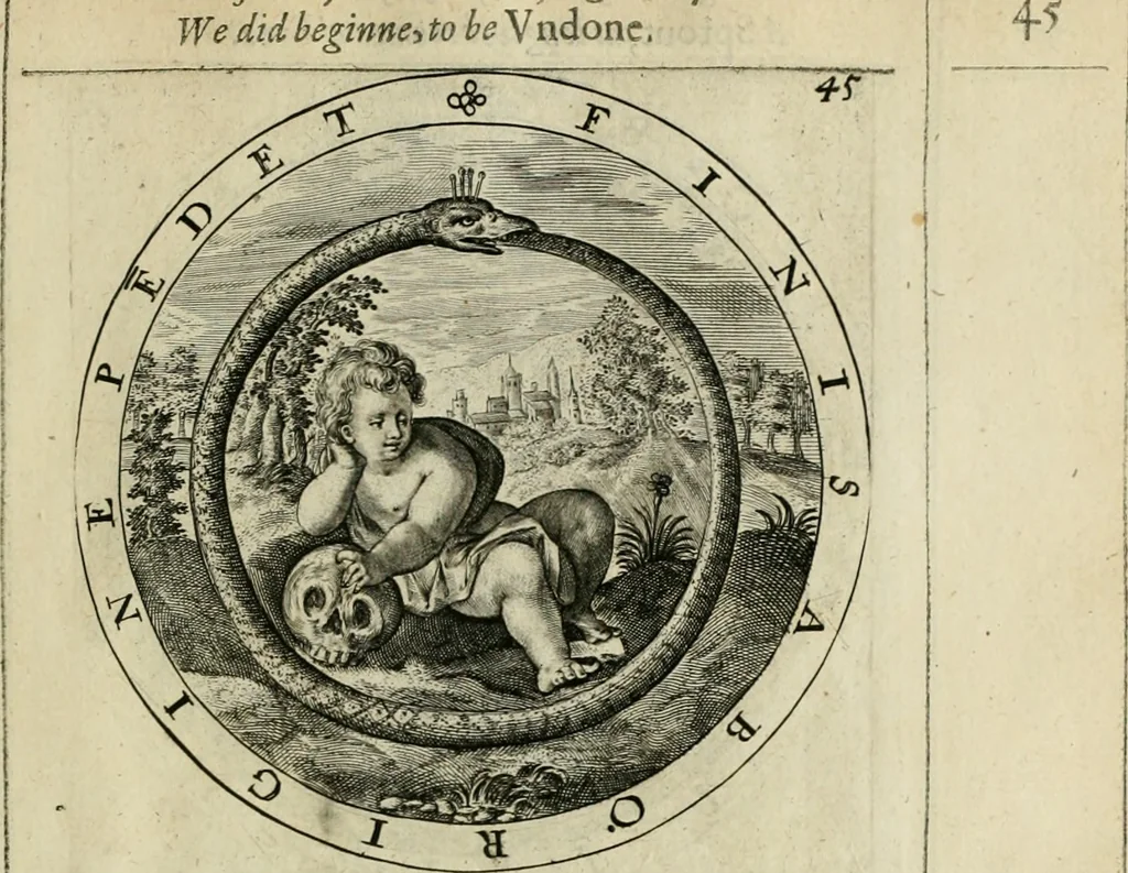 An illustration from A collection of emblemes, ancient and moderne : quickened vvith metricall illustrations, both morall and divine : and disposed into lotteries ..., 1635, leaf 72